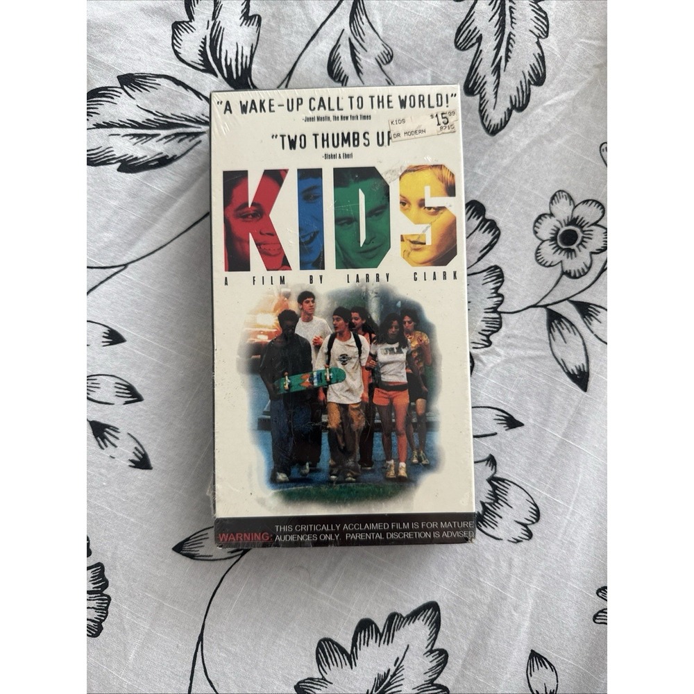 SEALED Kids VHS Movie Leo Fitzpatrick Larry Clark Unrated - Obscure - Brand New